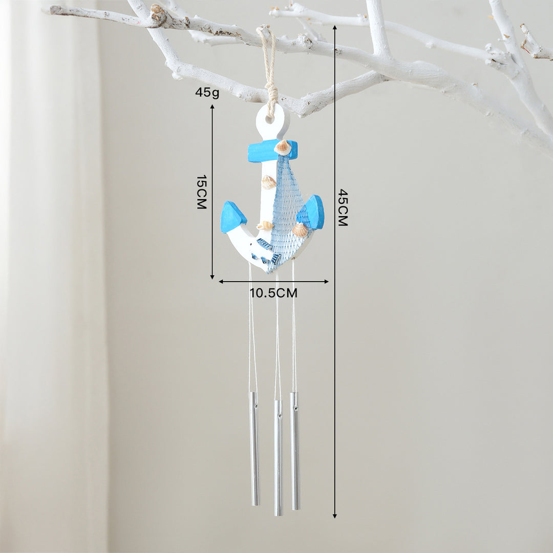 Nautical Anchor Wind Chime Decor