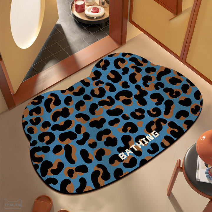 Decoratieve Luipaardprint Badmat
