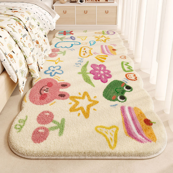 Kinderen's Fun-Thema Pluche Vloerkleed voor Thuis