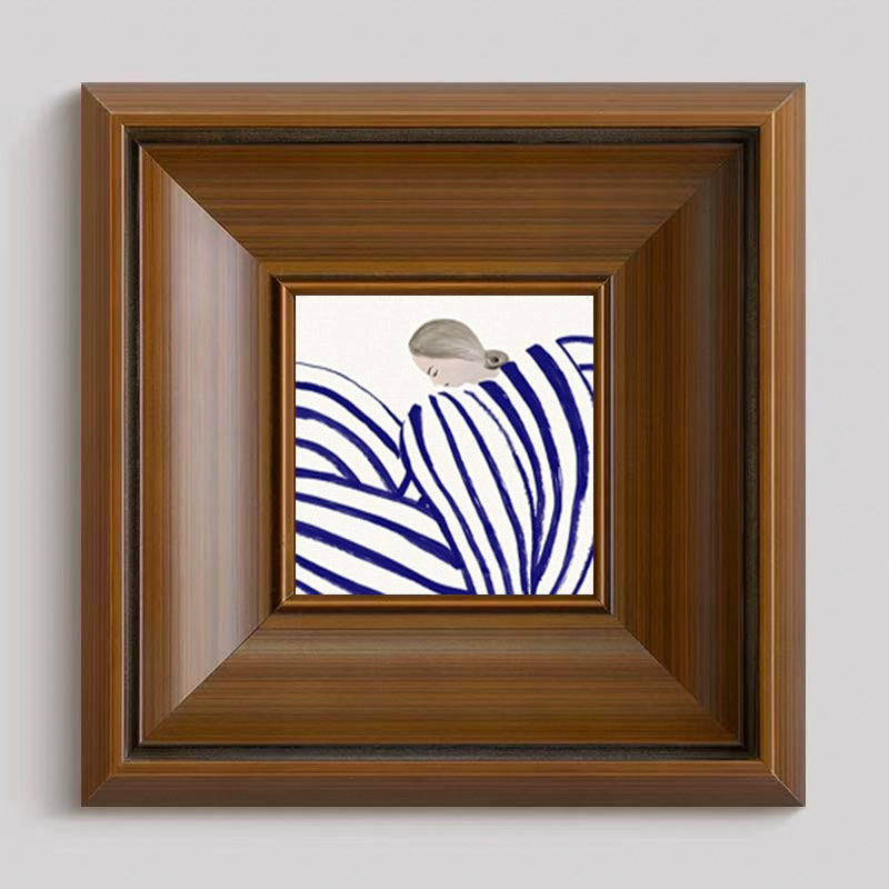 Gekaderde Artistieke Emotionele Portret Muurkunst