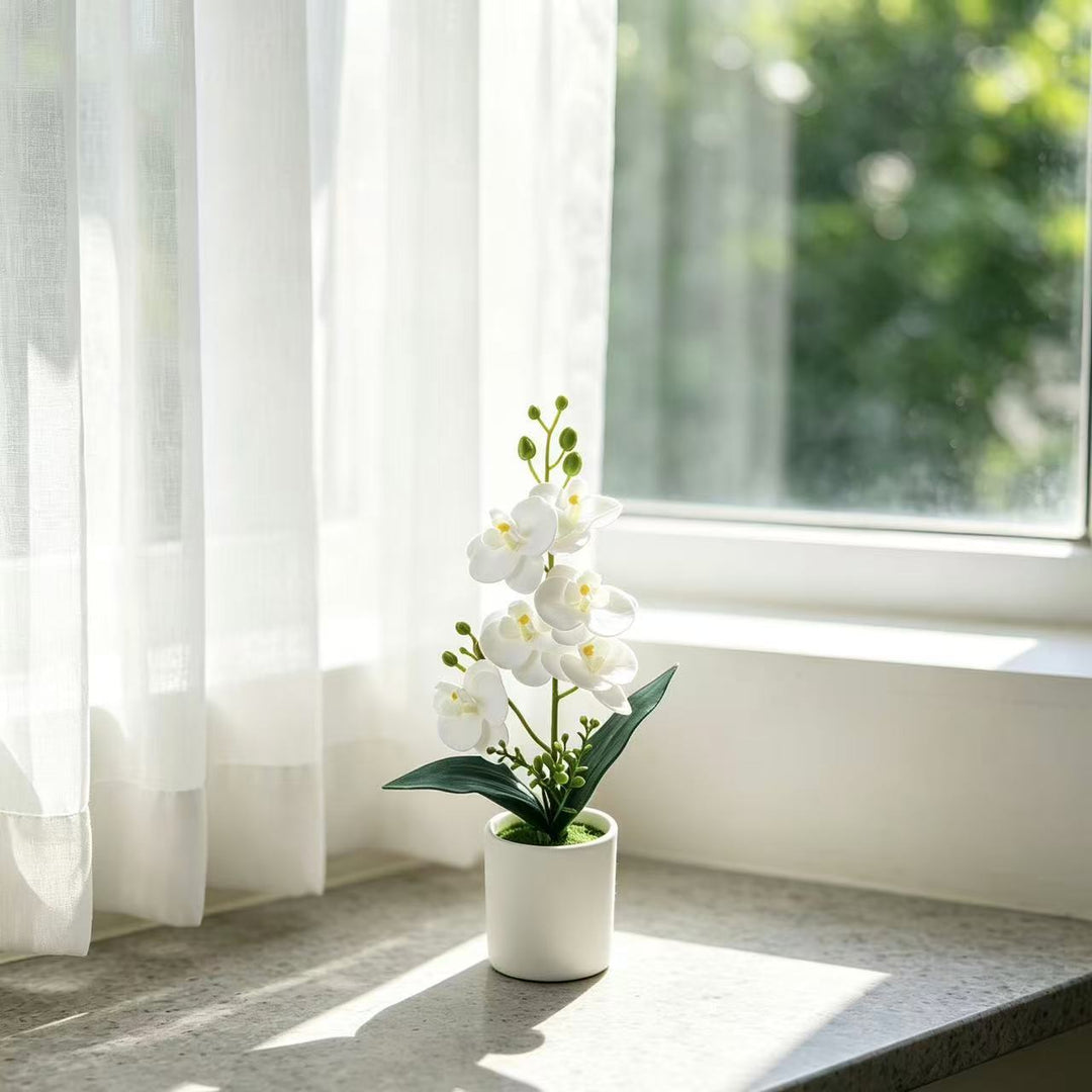 Elegante Kunstmatige Orchideeplant Arrangement voor Binnengebruik