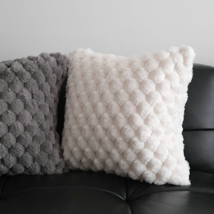 Pluche Textuur Accent Kussen