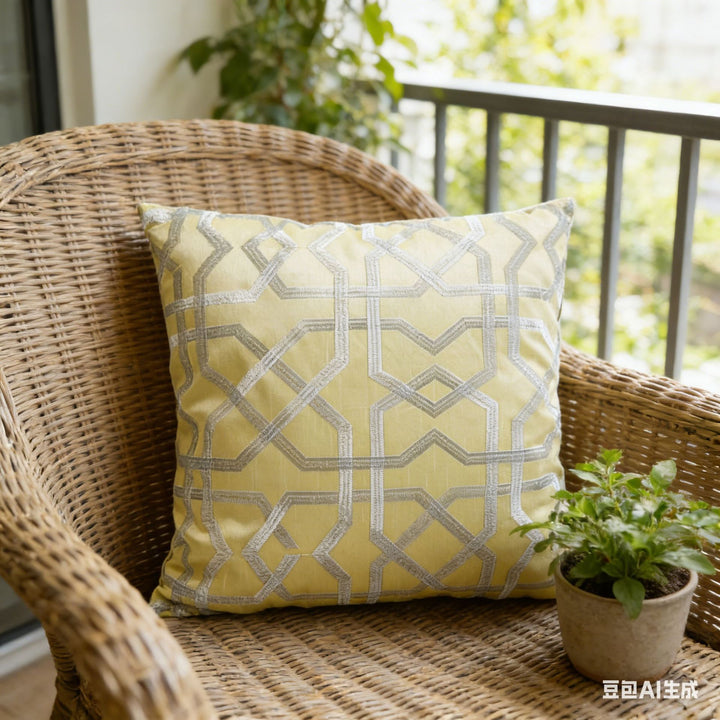 Geometric Pattern Throw Kussen