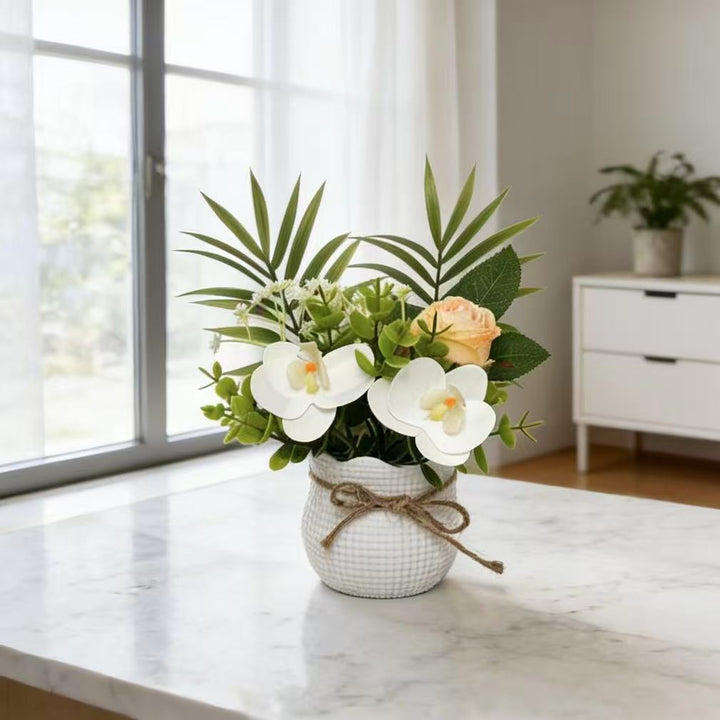Decoratieve Kunstmatige Orchidee en Rozenarrangement voor Woondecoratie