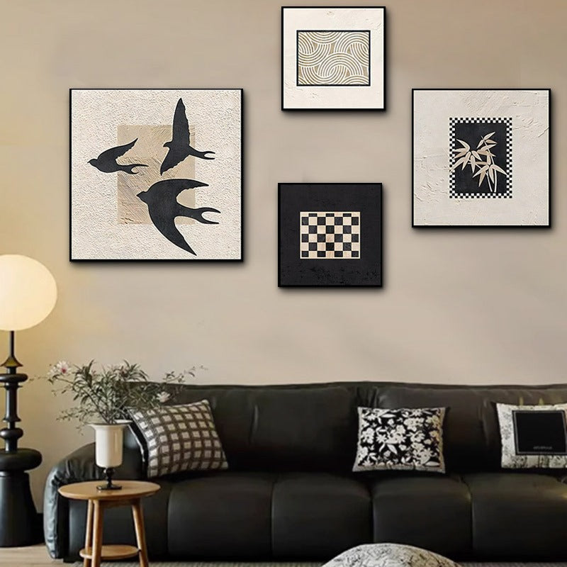 Abstract Bird Muurkunst