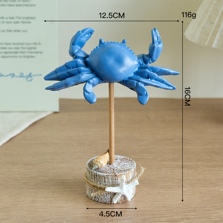 Decoratieve Krab Sculptuur Display