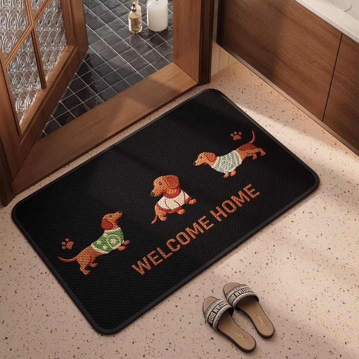 Welkomstmat met Schattig Hondenontwerp