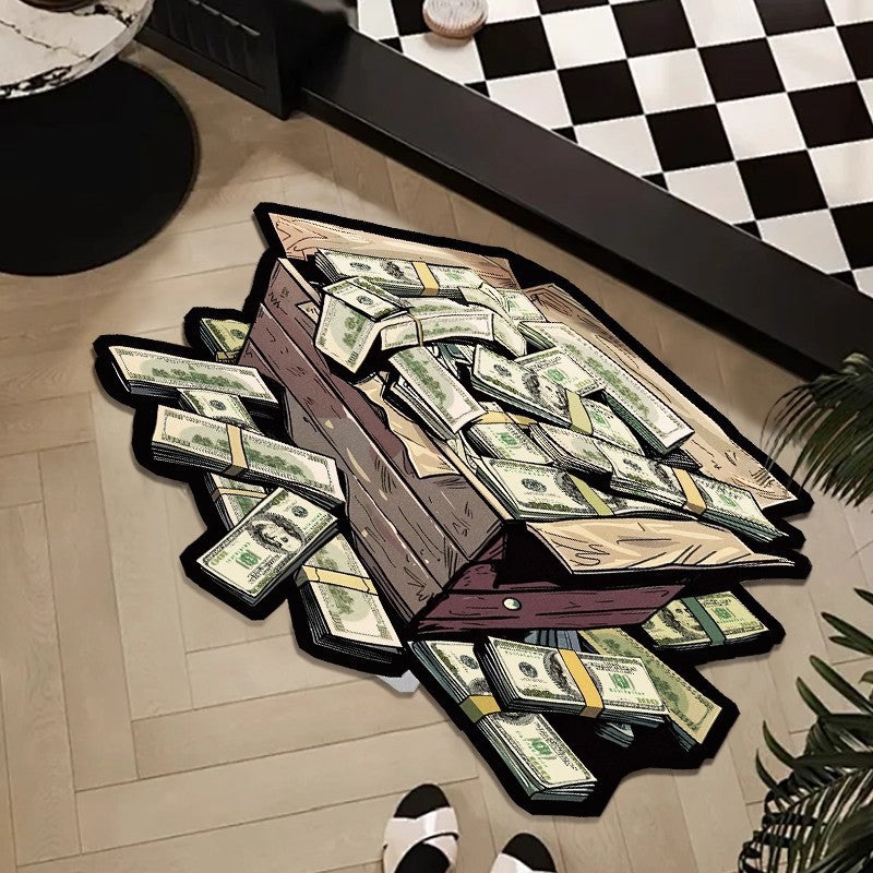 Money Roll Decoratieve Area Mat