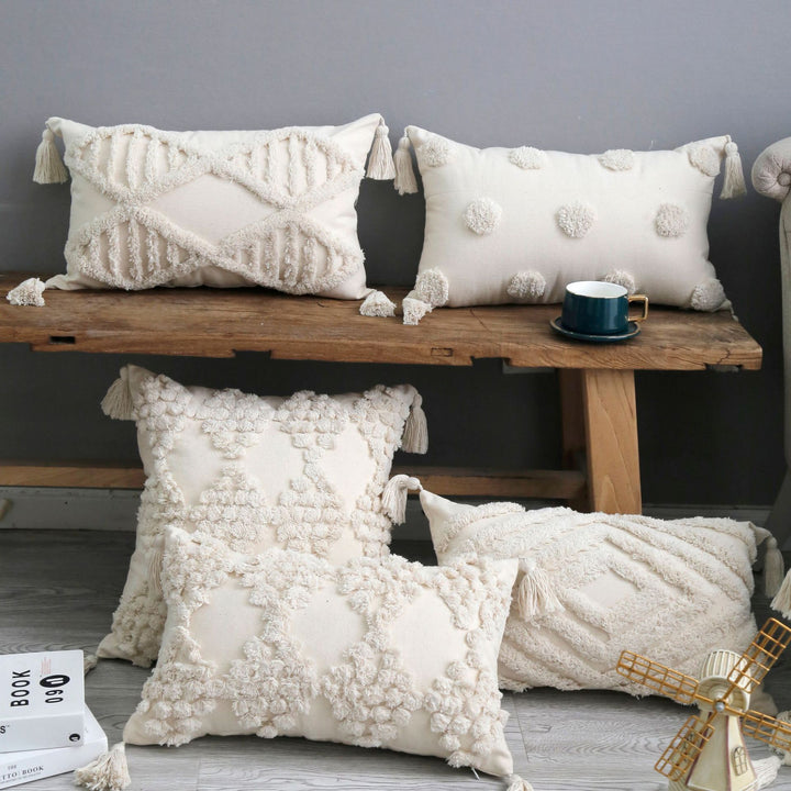 Textured Plush Decoratieve Sierkussen