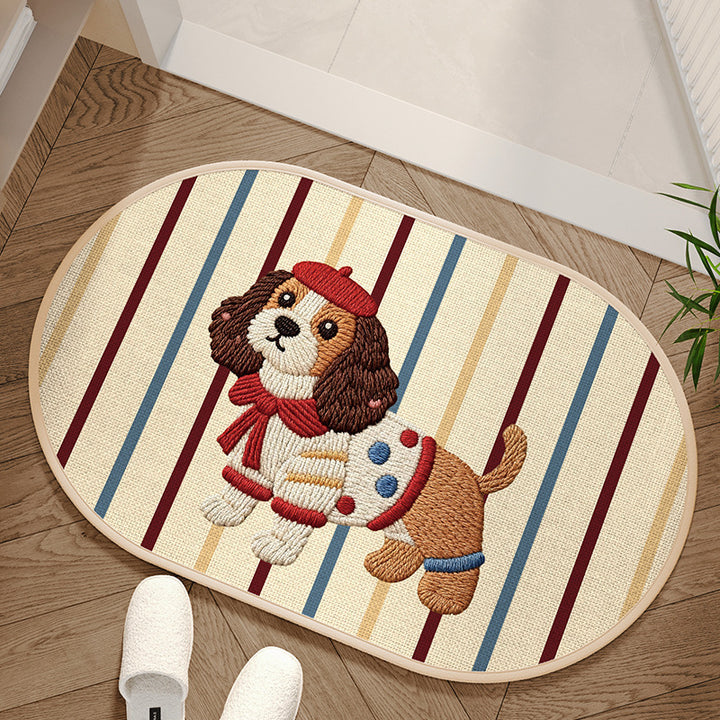 Cartoon Hond-Vormige Badmat