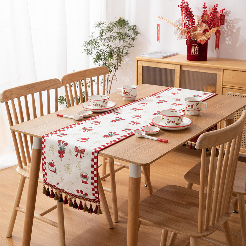 Bloemmotief Decoratieve Tafelrunner