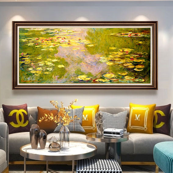 Grote Landschap Gecadreerd Canvas Kunst