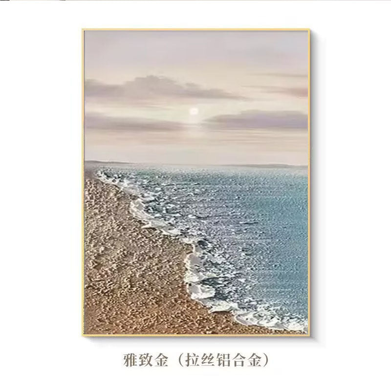 Serene Kustlandschap Canvas Kunstwerk