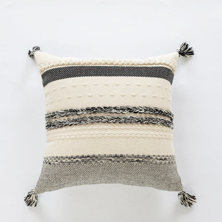 Textured Woven Decorative Cushion
