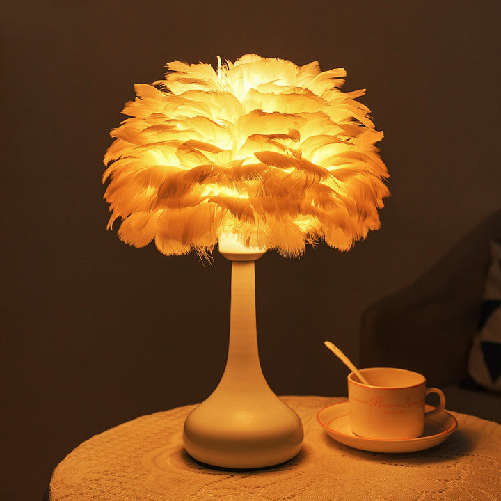 Feather-Style Verlichte Tafellamp