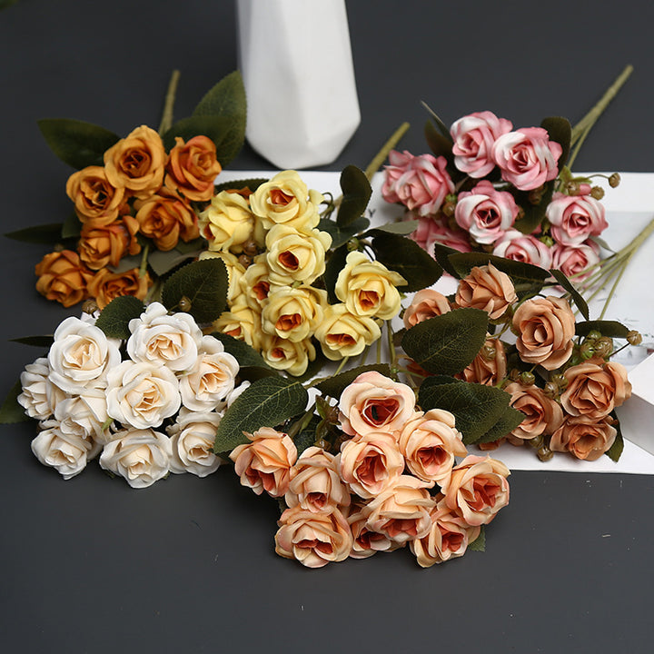 Decoratieve Zijde Rozenboeket voor Woondecoratie