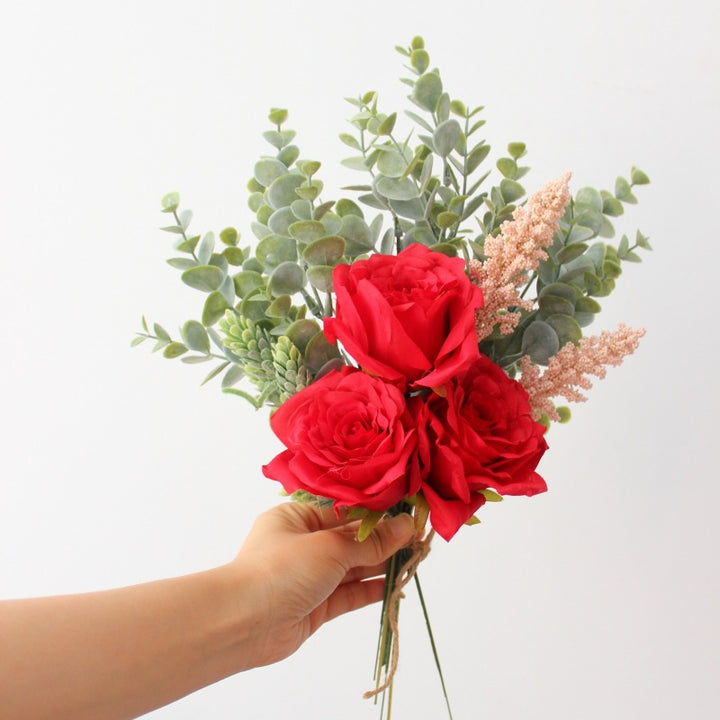 Levensechte Gele Rozen Boeket Arrangement