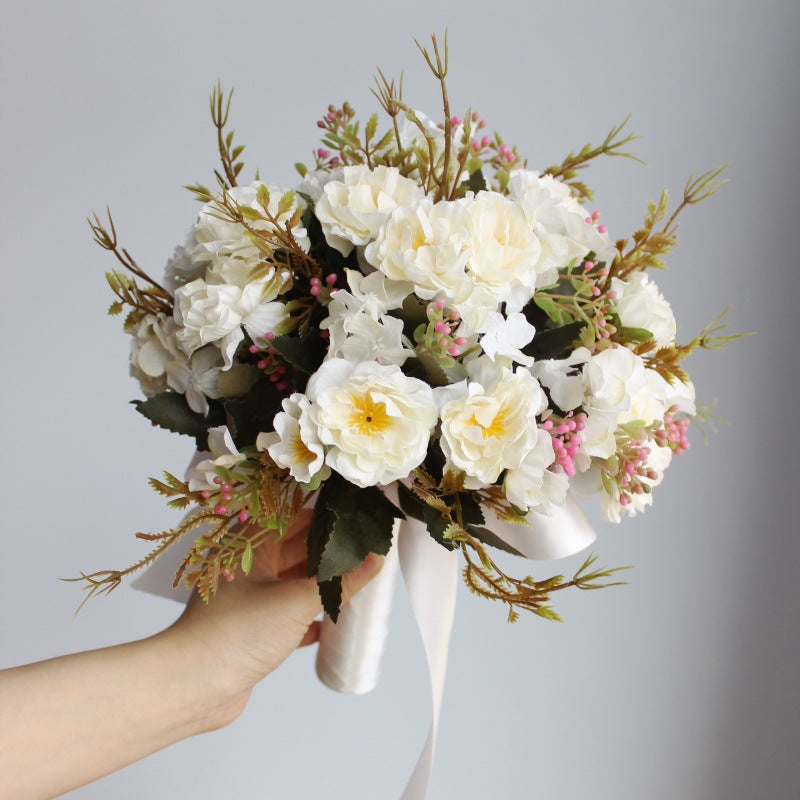 Levensechte Bloemenboeket met Zijden Bloemen