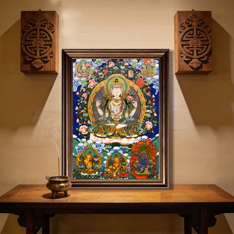 Intricate Religieuze Canvas Kunstwerk