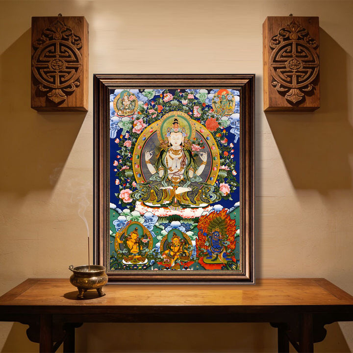 Intricate Religieuze Canvas Kunstwerk