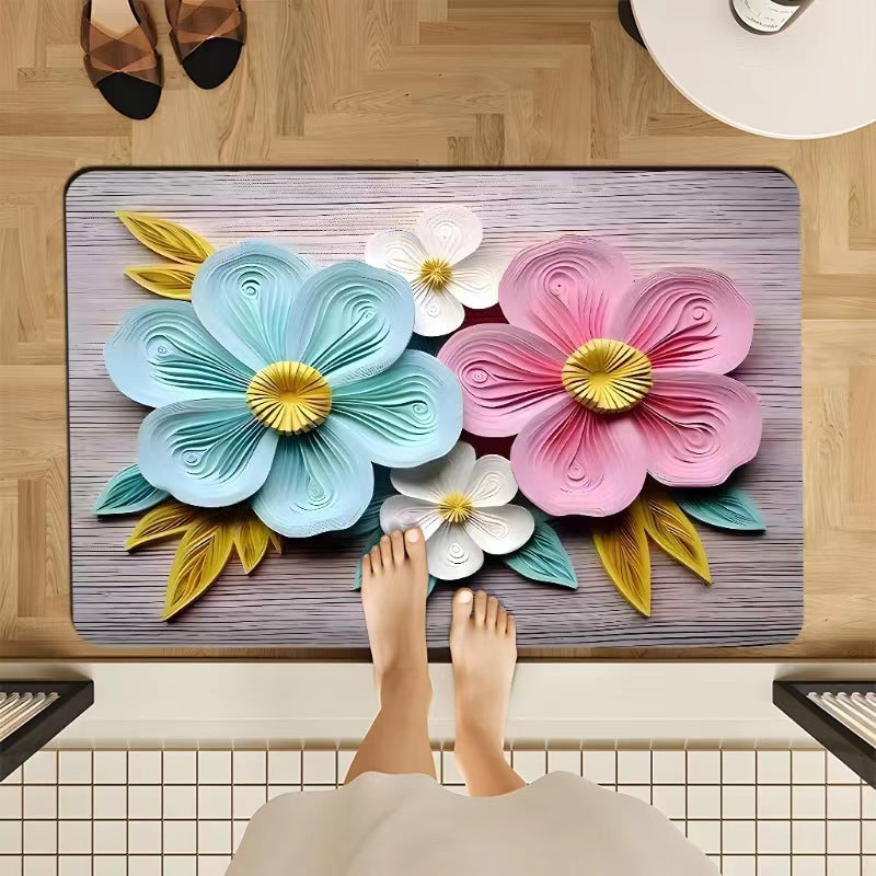 Bloemmotief Mat