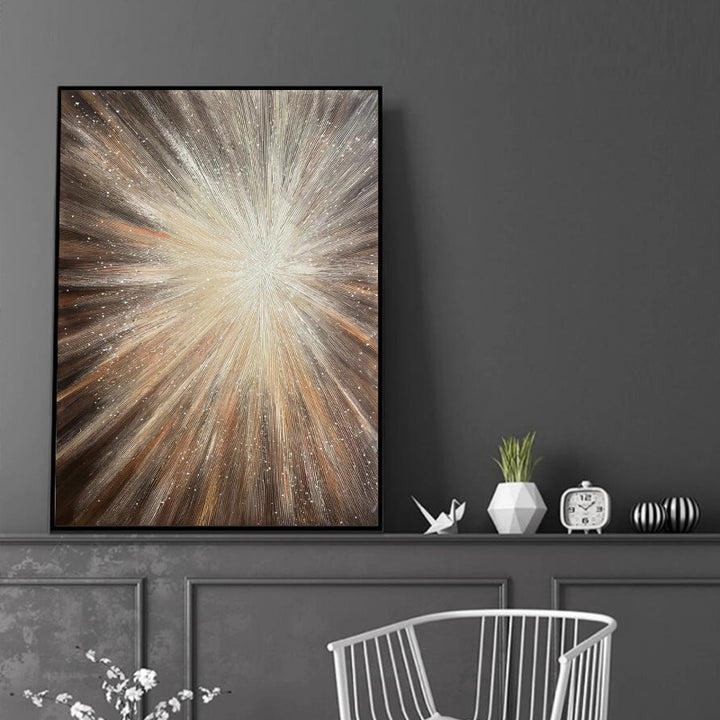 Abstract Burst Canvas Muurkunst