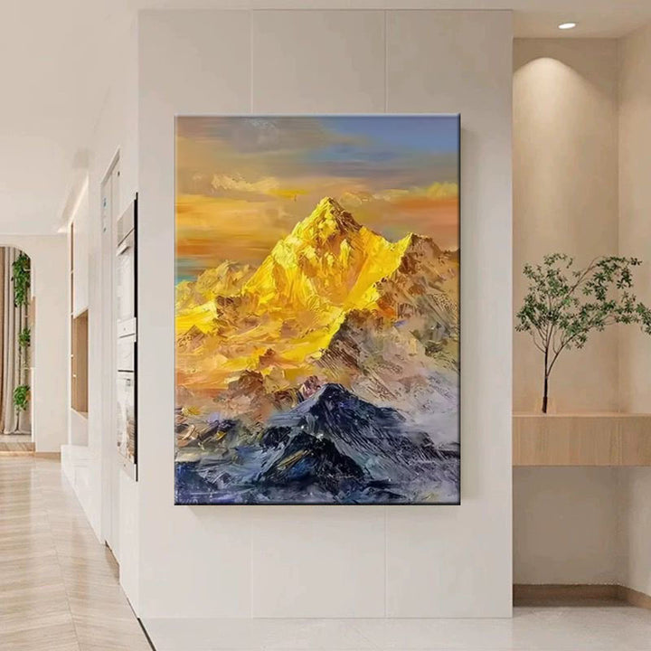 Abstracte Berglandschap Canvas Kunst