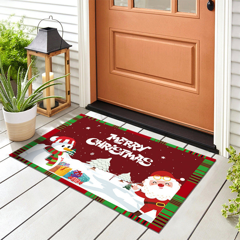 Vrolijk Kerstmis Decoratieve Deurmat