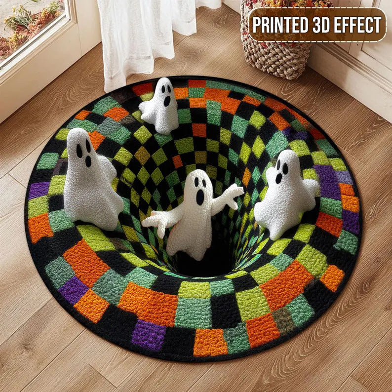 3D Effect Puppy-Themed Pluche Vloermat