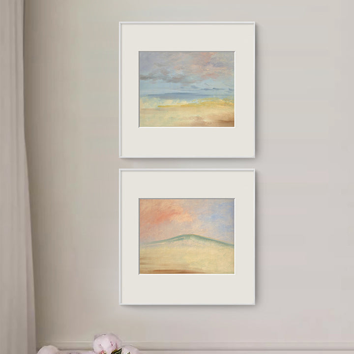 Gekaderde Strandlandschap Kunstwerk