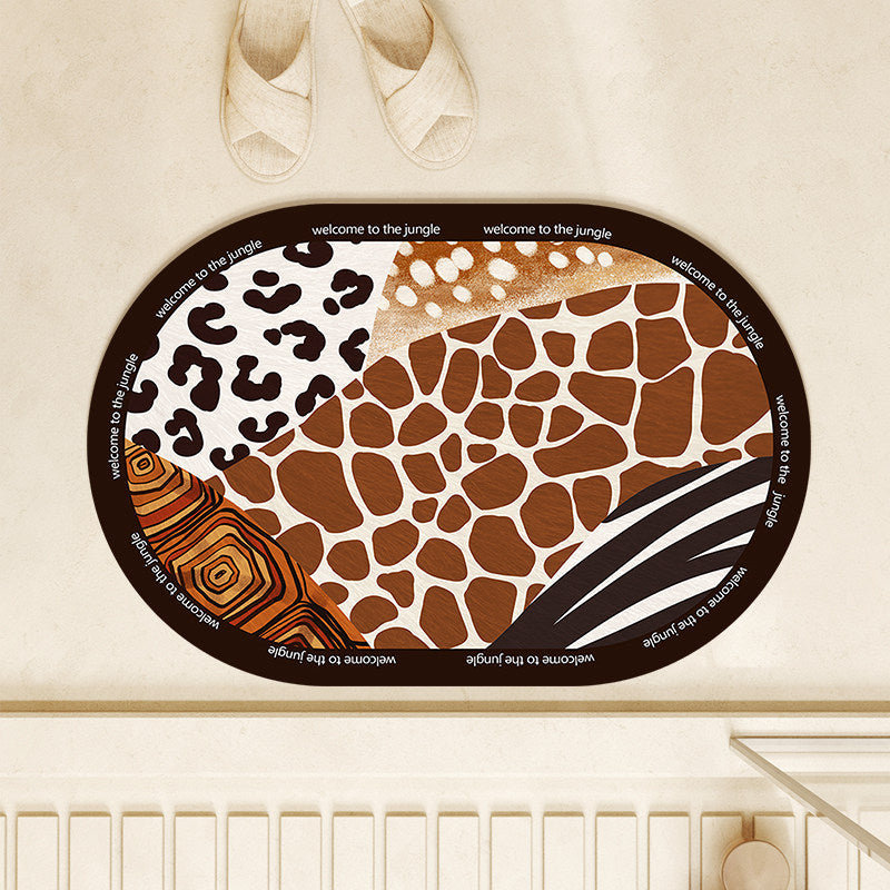 Decoratieve Luipaardprint Badmat