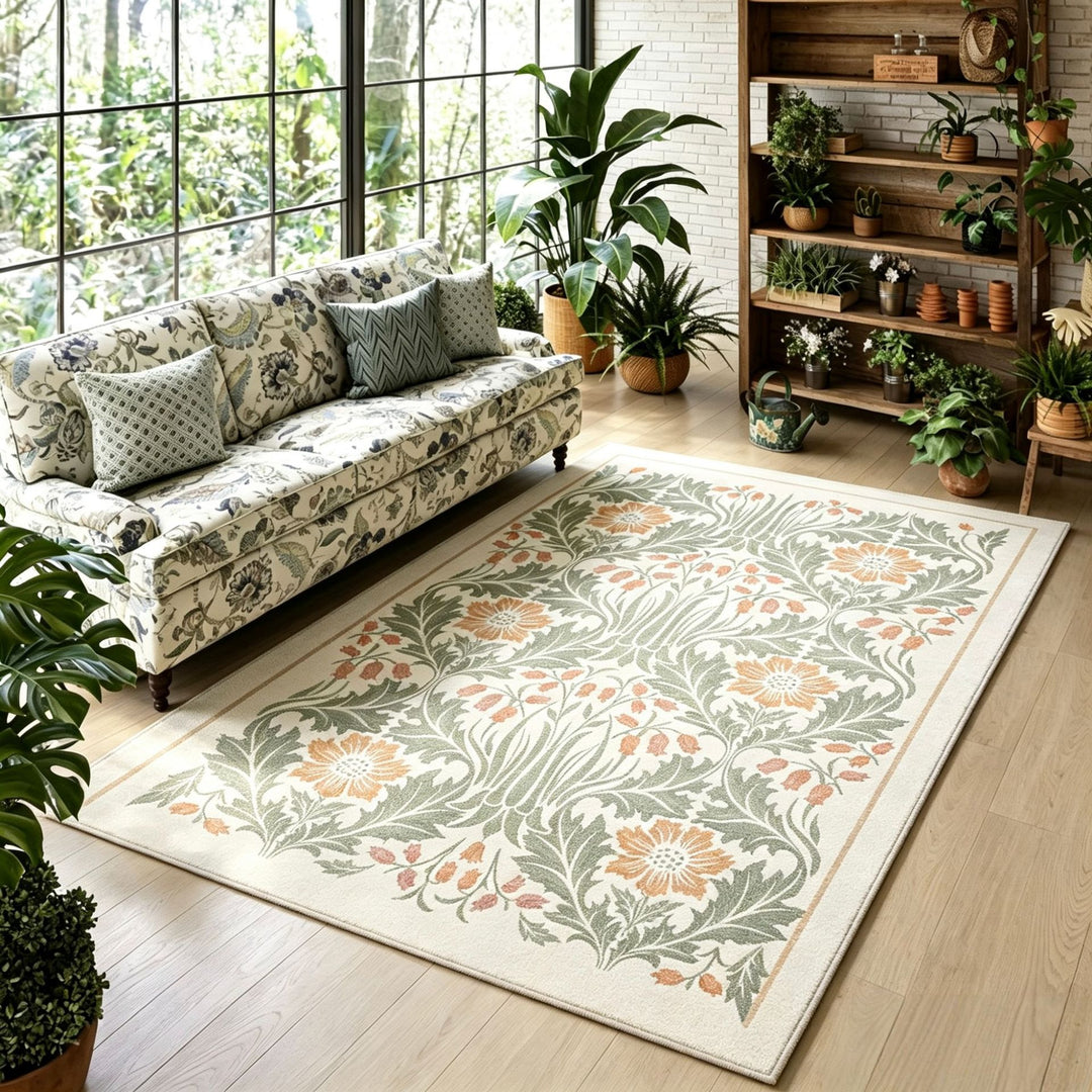 Elegante Bloemen Tapijt