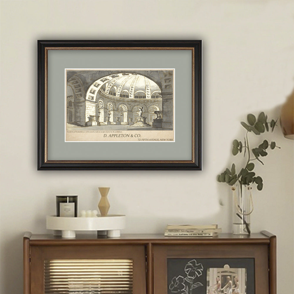 Vintage Romeinse Architectuur Ingelijste Kunst