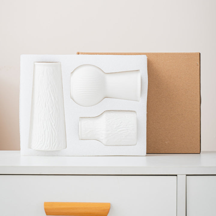 Moderne 3-delige Decoratieve Keramische Vaasset