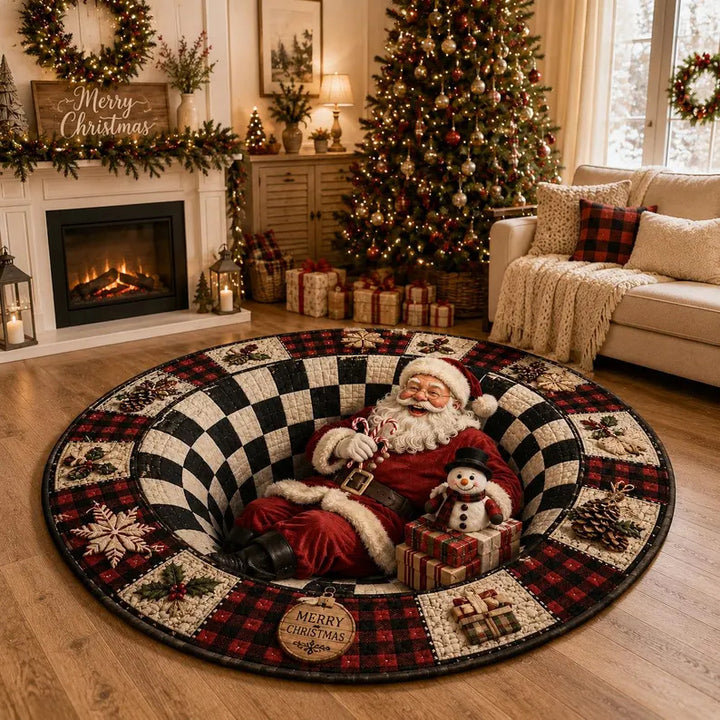 Kerstdorp Draaimolen Tapijt