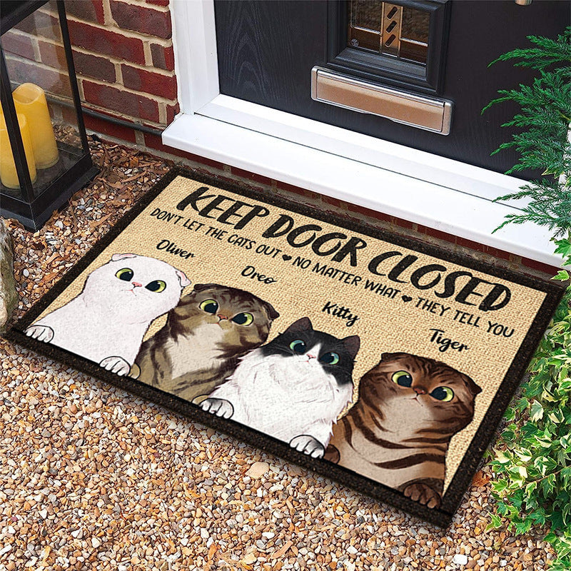 Kat-Thema Decoratieve Deurmat