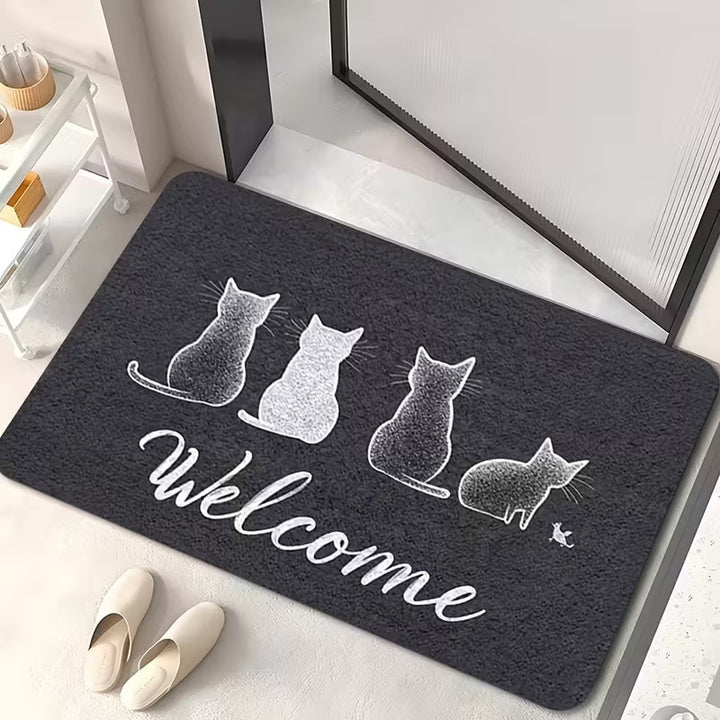 Decoratieve Kat-Thema Deurmat