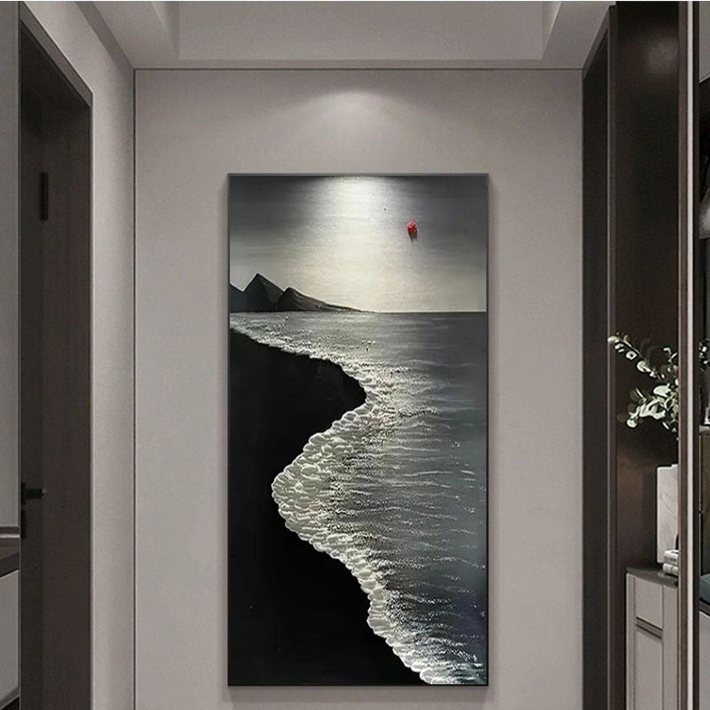 Abstract Coastal Texture Canvas Kunstwerk