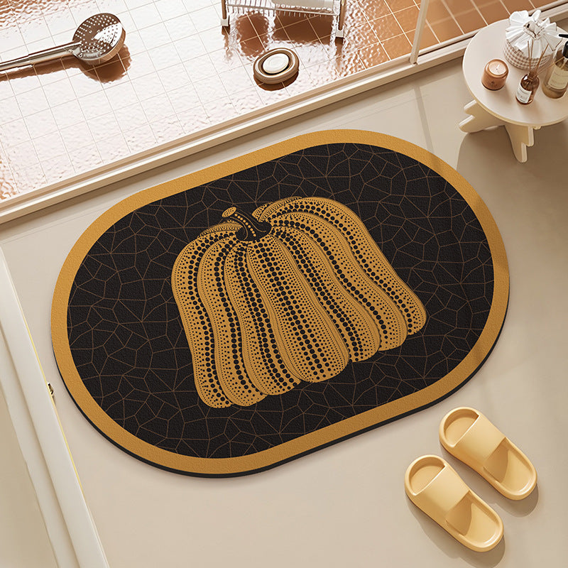 Decoratieve Pompoen Vormen Gebied Mat