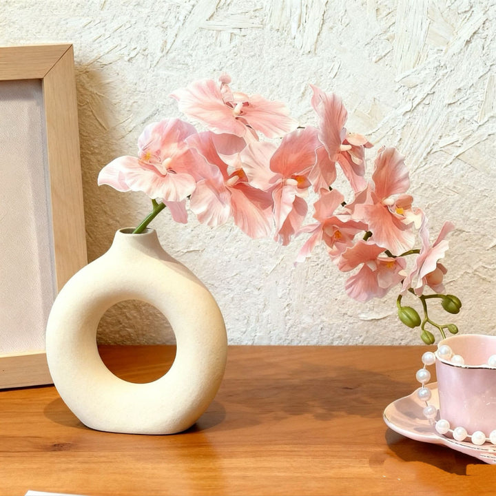 Elegante Zijde Orchidee Arrangement