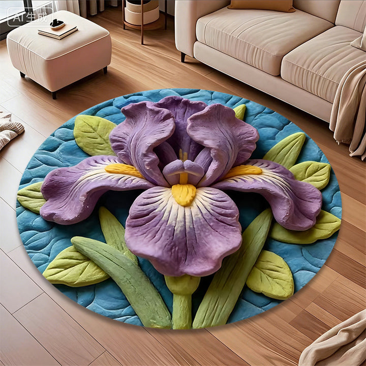 3D Bloem-Thema Tapijt