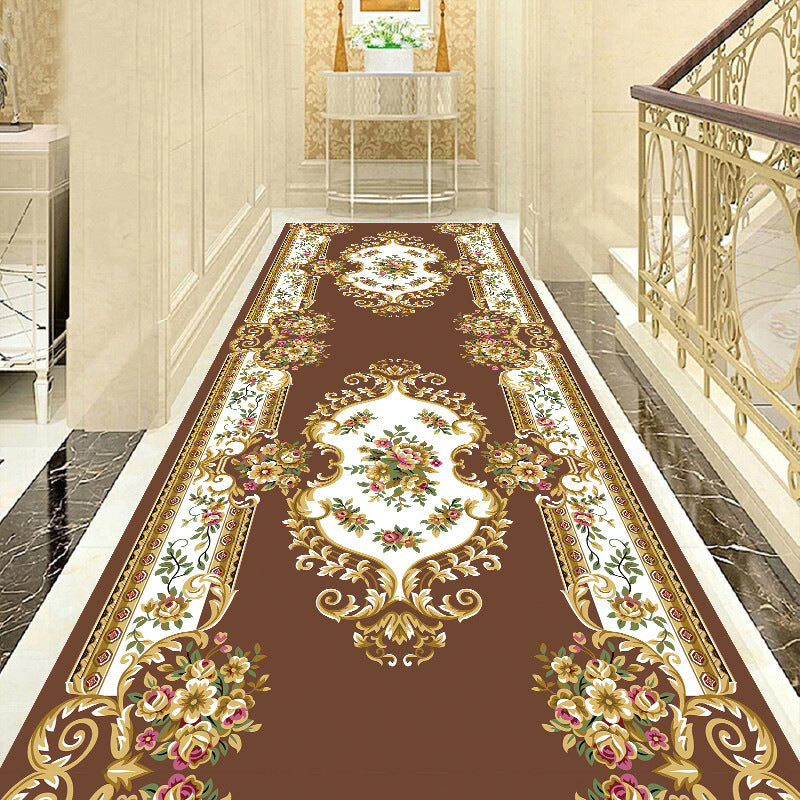 Elegante Vintage Bloemenpatroon Loopkleed