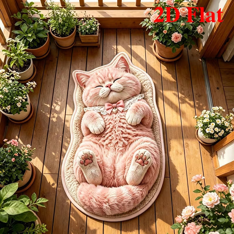 Schattig Kat-Vormig Pluche Tapijt