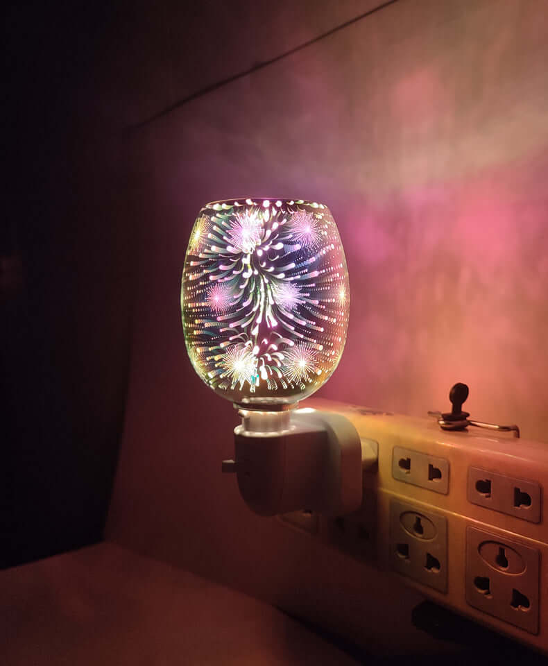 3D Glas Aromatherapie Wassmelter Kleine Nachtlamp