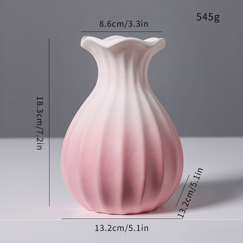 Elegante Geweven Keramische Bloemvaas
