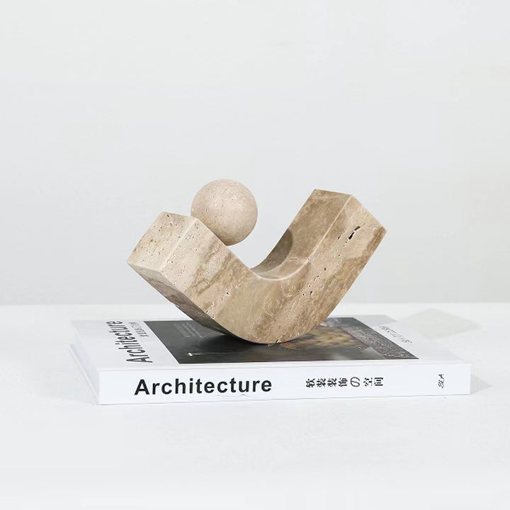 Abstract Concrete Regenboog Sculptuur
