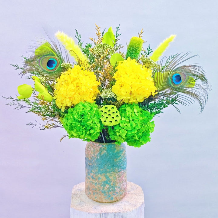 Artistieke Gedroogde Bloemenboeket Arrangement