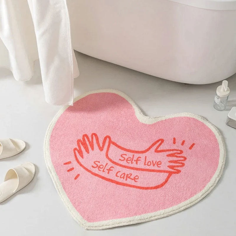 Hartvormige Badmat voor Badkamer Vloerdecor