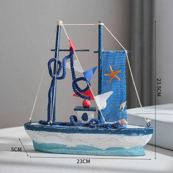 Zeilboot Sculptuur Huishouddecoratie