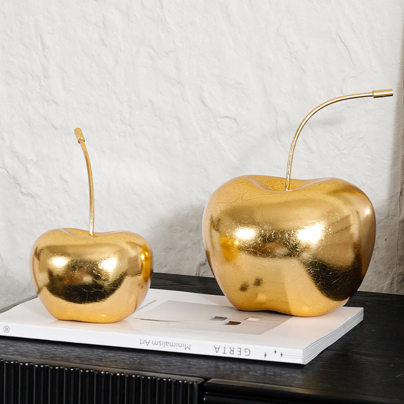 Decoratieve Gouden Appel Sculptuur